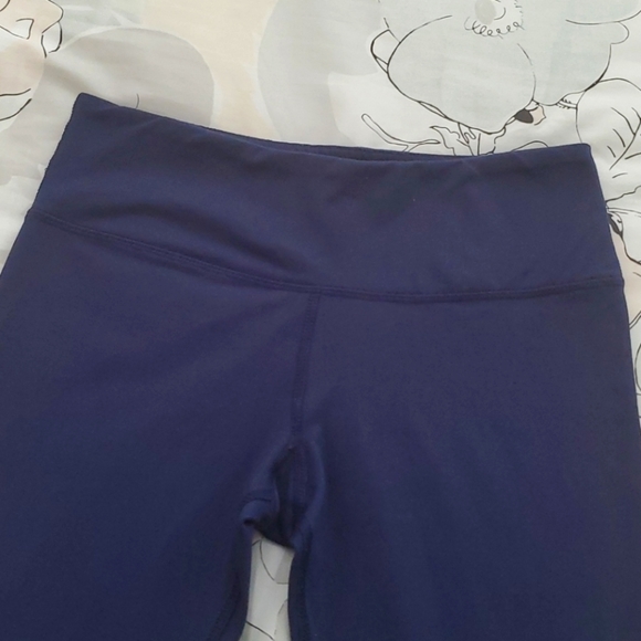 Scorpio Sol Athletic Yoga Capri Blue Leggings XS - Picture 4 of 7